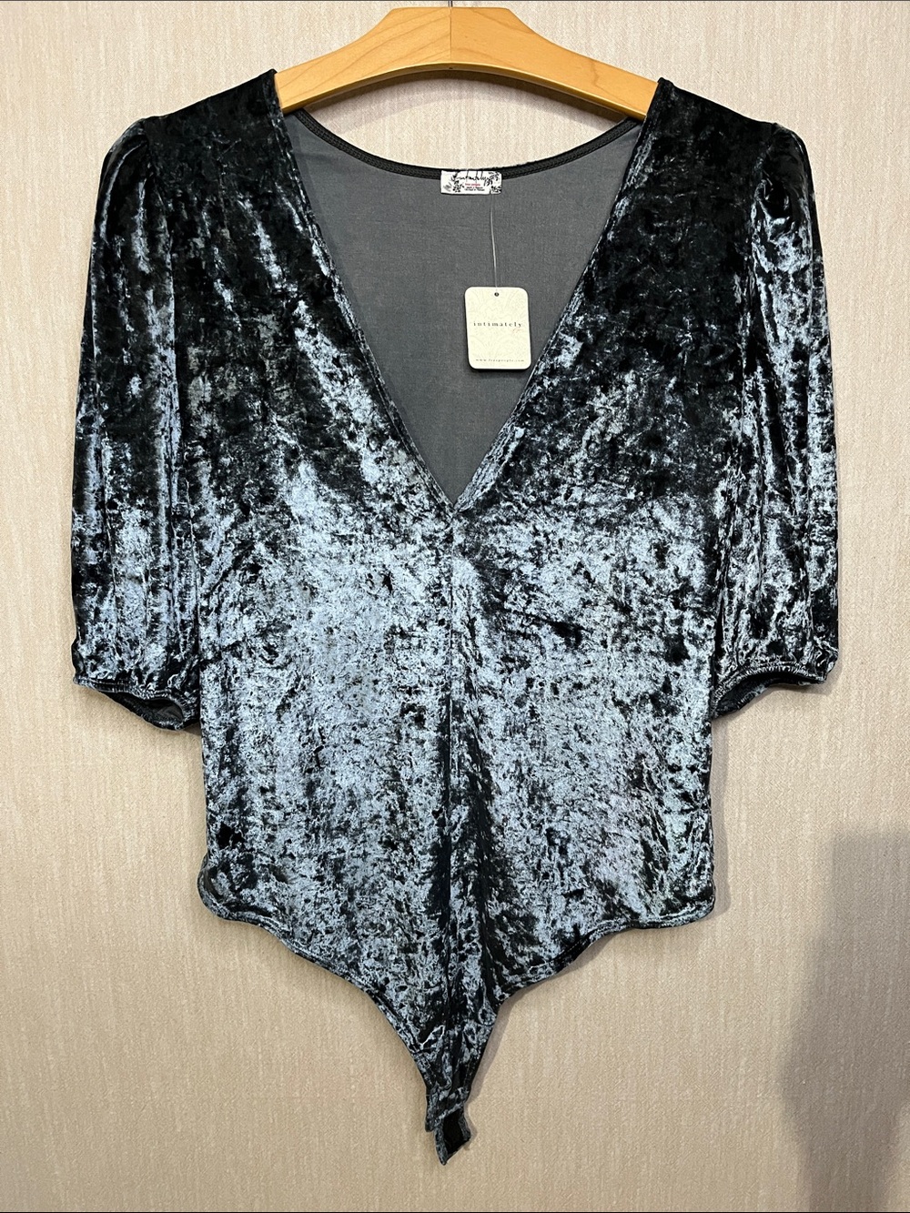 Intimately Free People Velvet Bodysuit